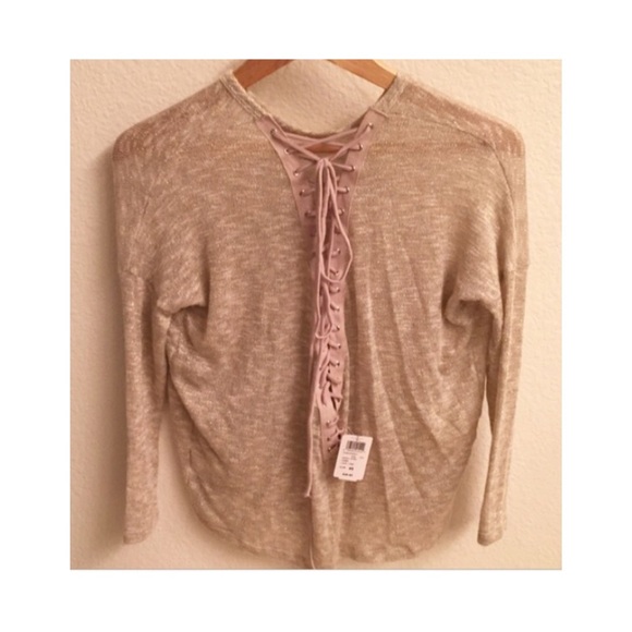 Lace up Sweater