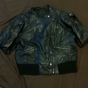 Faux leather jacket