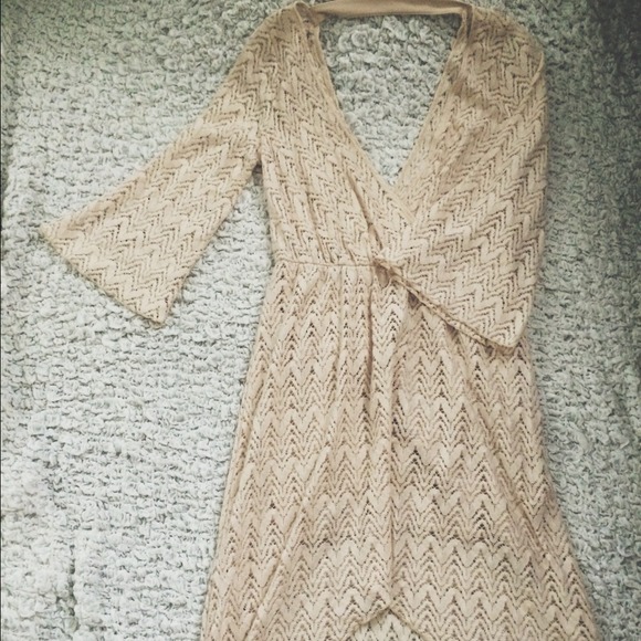 Nasty Gal Crochet Hi-Lo Dress