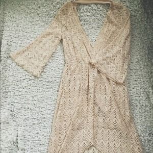 Nasty Gal Crochet Hi-Lo Dress