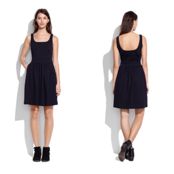 Madewell Dress w/ Velvet Polka Dots NWOT