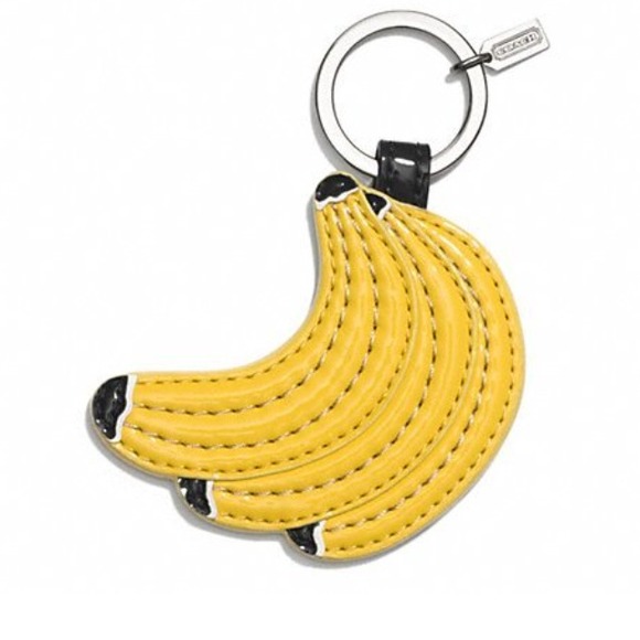 Coach banana keychain