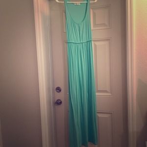 Teal maxi dress