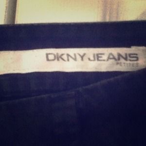 Black DKNY capris