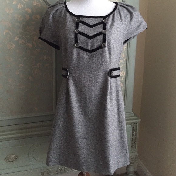 Juicy Couture grey wool dress size 10 - Picture 1 of 2