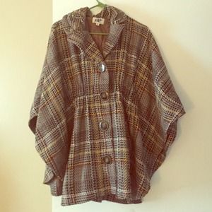 Jolt pancho style fashion coat.