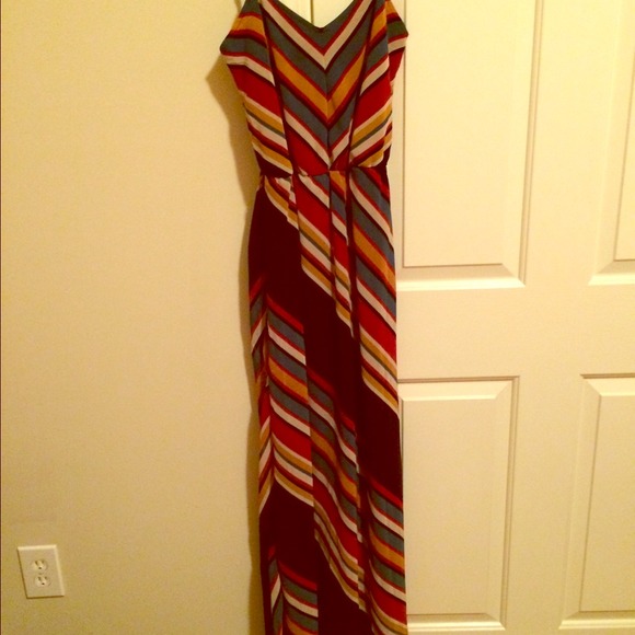 Chevron maxi dress
