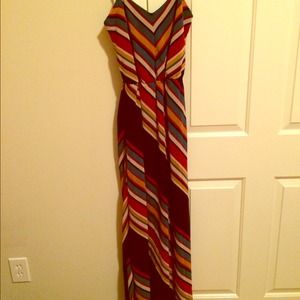 Chevron maxi dress