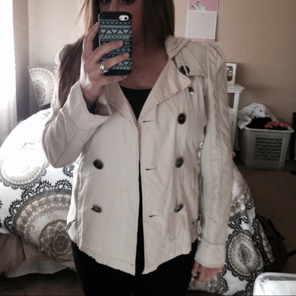 Hooded creme color  jacket from Nordstrom rack