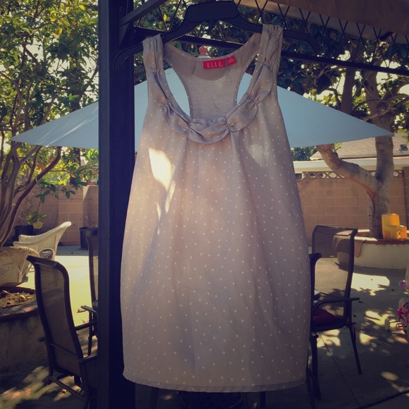 ELLE polka dotted blouse in grey