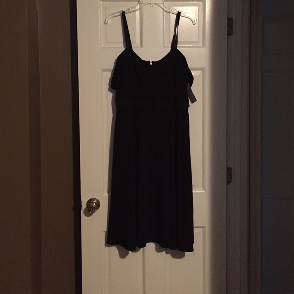 Off the should black dress