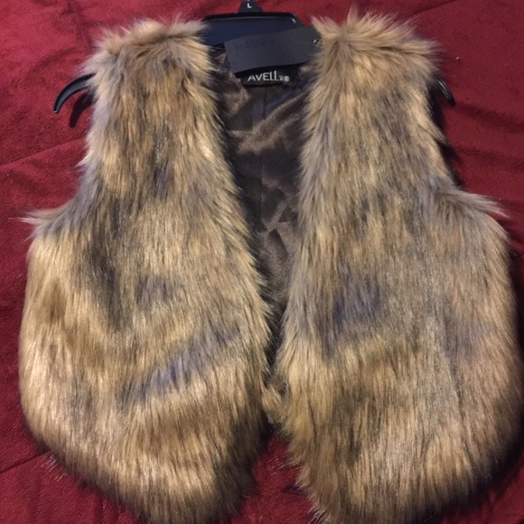 Faux fur vest