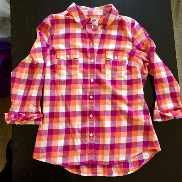 ❌SOLD❌ Pink/tangerine Plaid