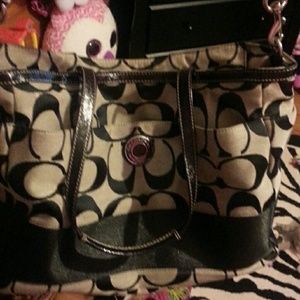 Authentic coach diaper bag