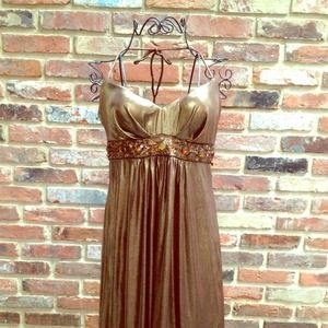 Copper Metallic Evening/ a Cocktail Dress