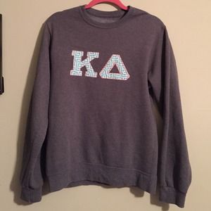 Kappa Delta Embroidered Letter Sweatshirt