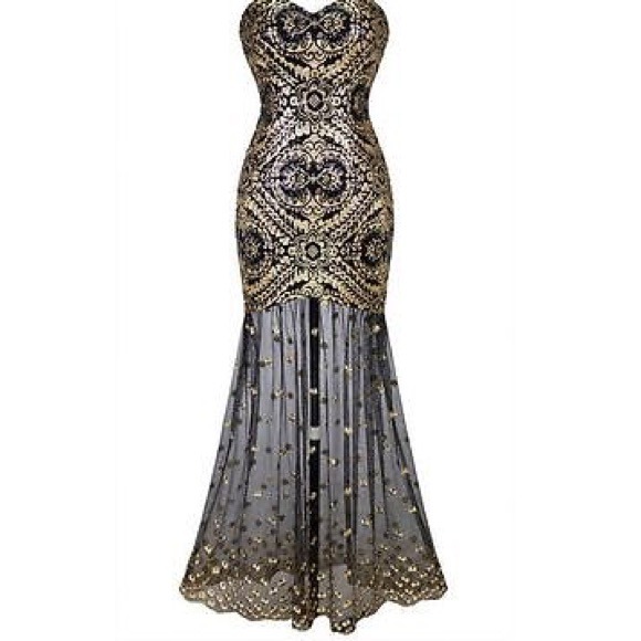 Gatsby style evening dress - Picture 2 of 4