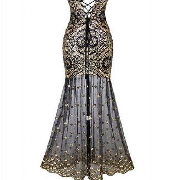 Gatsby style evening dress - Picture 3 of 4