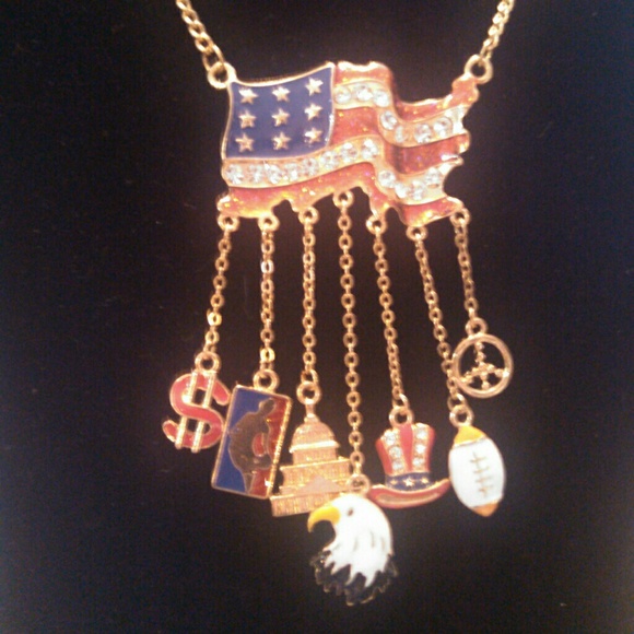 Patriotic charm necklace - Picture 1 of 1