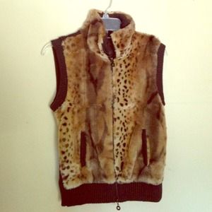 Faux fur vest