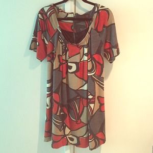Zara limited edition oversized print dress top