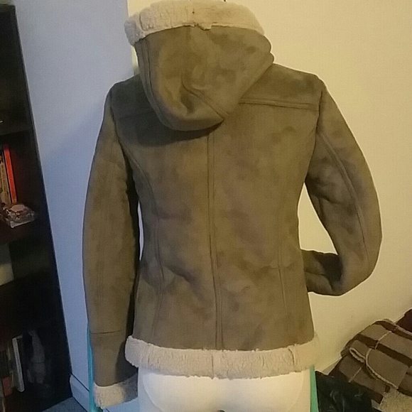 Suede & wool sherpa jacket - Picture 4 of 4