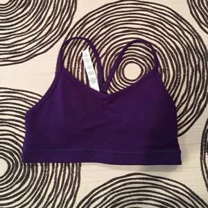 Set of 2 Lulu lemon sports bra purple/magenta nwot