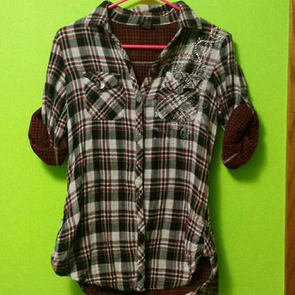 Vanity Plaid Button Up