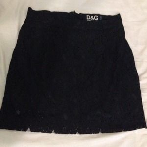 Vintage Dolce & Gabbana Lace Mini Skirt
