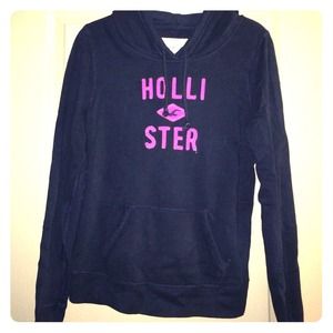 Dark Blue Hollister Hoodie