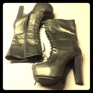 Black talk boots