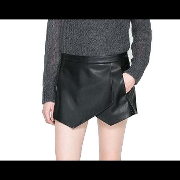 Zara Dresses & Skirts - Zara faux leather shorts