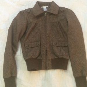 Brown pleated jacket. Casual or dress it up!