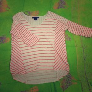 Calvin Klein Tops - Striped high-low t-shirt Calvin Klein Tops - Striped high-low t-shirt