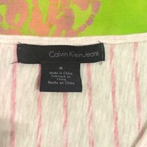 Calvin Klein Tops - Striped high-low t-shirt Calvin Klein Tops - Striped high-low t-shirt
