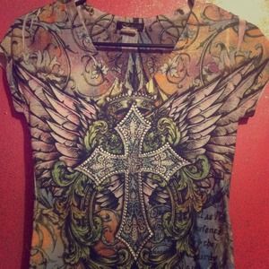 Cross design shirt