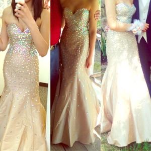 Blush prom dress for sale!