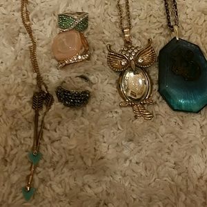 3 rings 3 necklaces