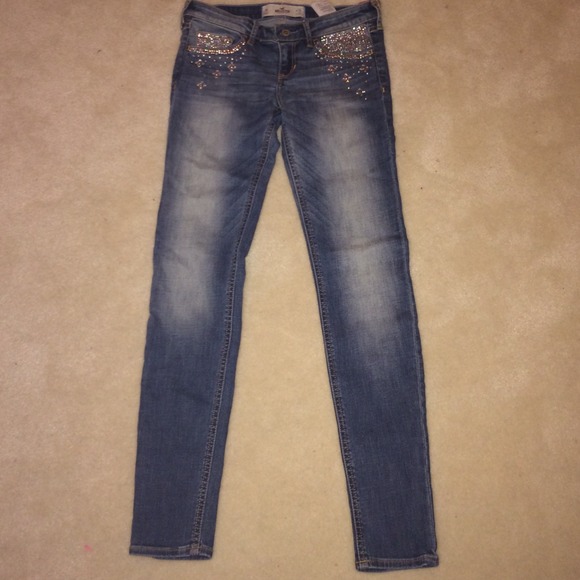 NWT Hollister Embellished Denim