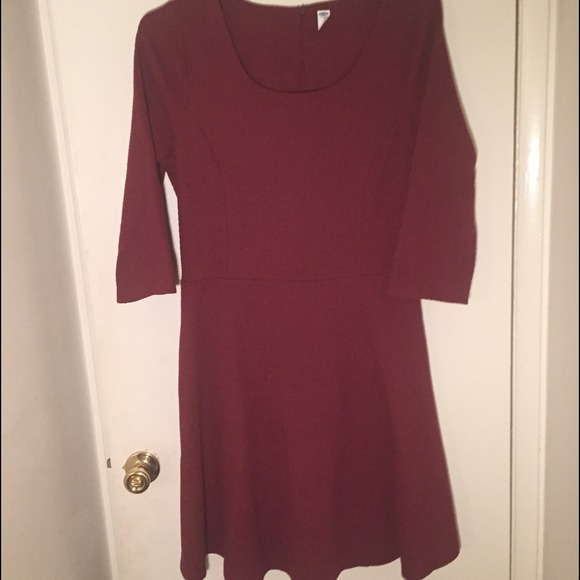 Burgundy dress