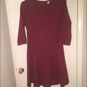 Burgundy dress