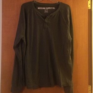 Mossimo mens xxl grey Henley
