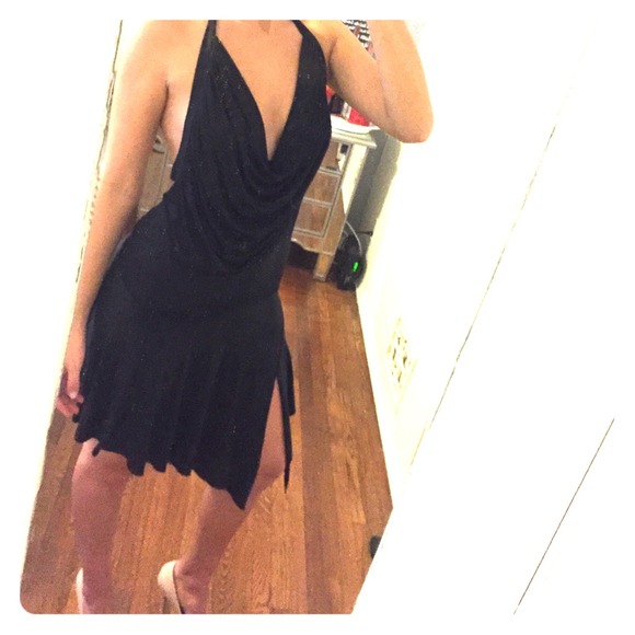 Black flamenco dress