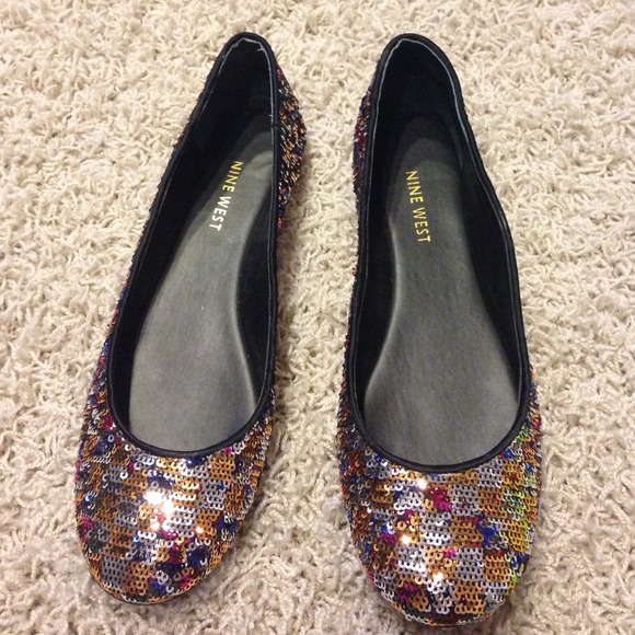 nine west sequin shoes