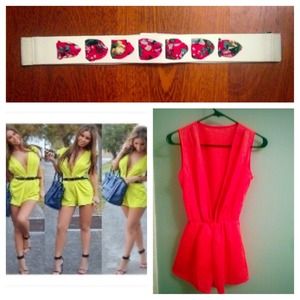 BRAND NEW CORAL STRETCH JUMPER