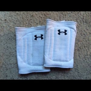 White volleyball knee pads