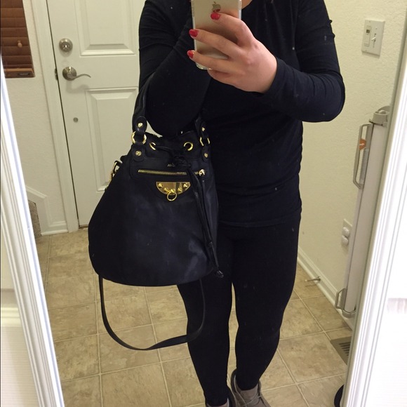 SAM EDELMAN NYLON BUCKET BAG