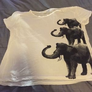 Oversized elephant tee