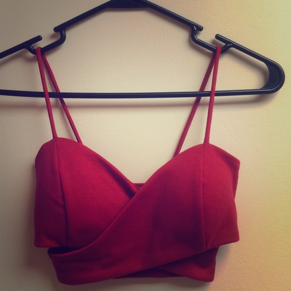 Cross crop top