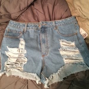 Denim shorts